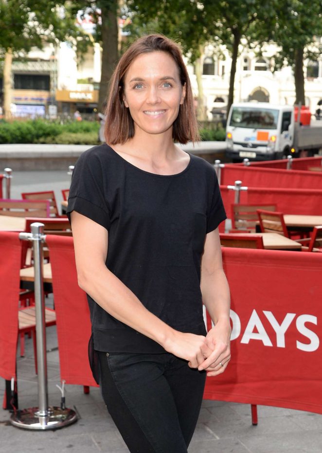 Victoria Pendleton Arrives at Global House in London