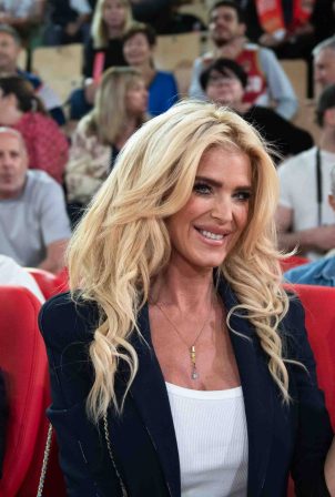 Victoria Silvstedt - Basket ball match between AS Monaco and Bayern Munich in Monaco