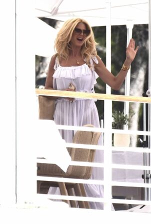 Victoria Silvstedt - Is spotted at the Eden Roc Hotel in Cannes
