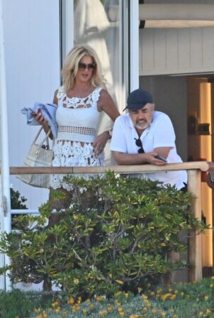Victoria Silvstedt - Seen on a terrace of the Hotel du Cap-Eden-Roc in Antibes