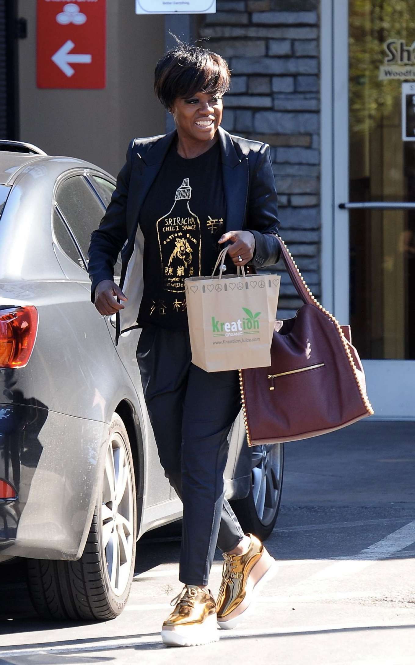 Viola Davis Out Shopping in Los Angeles