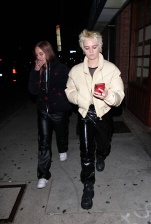Violet Getty - Leaving Mike Dean and Jeff Bhasker Pre Grammy Party in West Hollywood