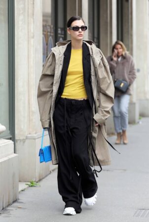 Vittoria Ceretti - Steps out in Paris during fashion week