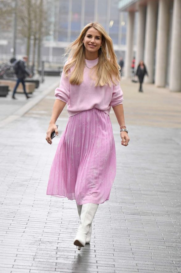 Vogue Williams in Pink out in Media City