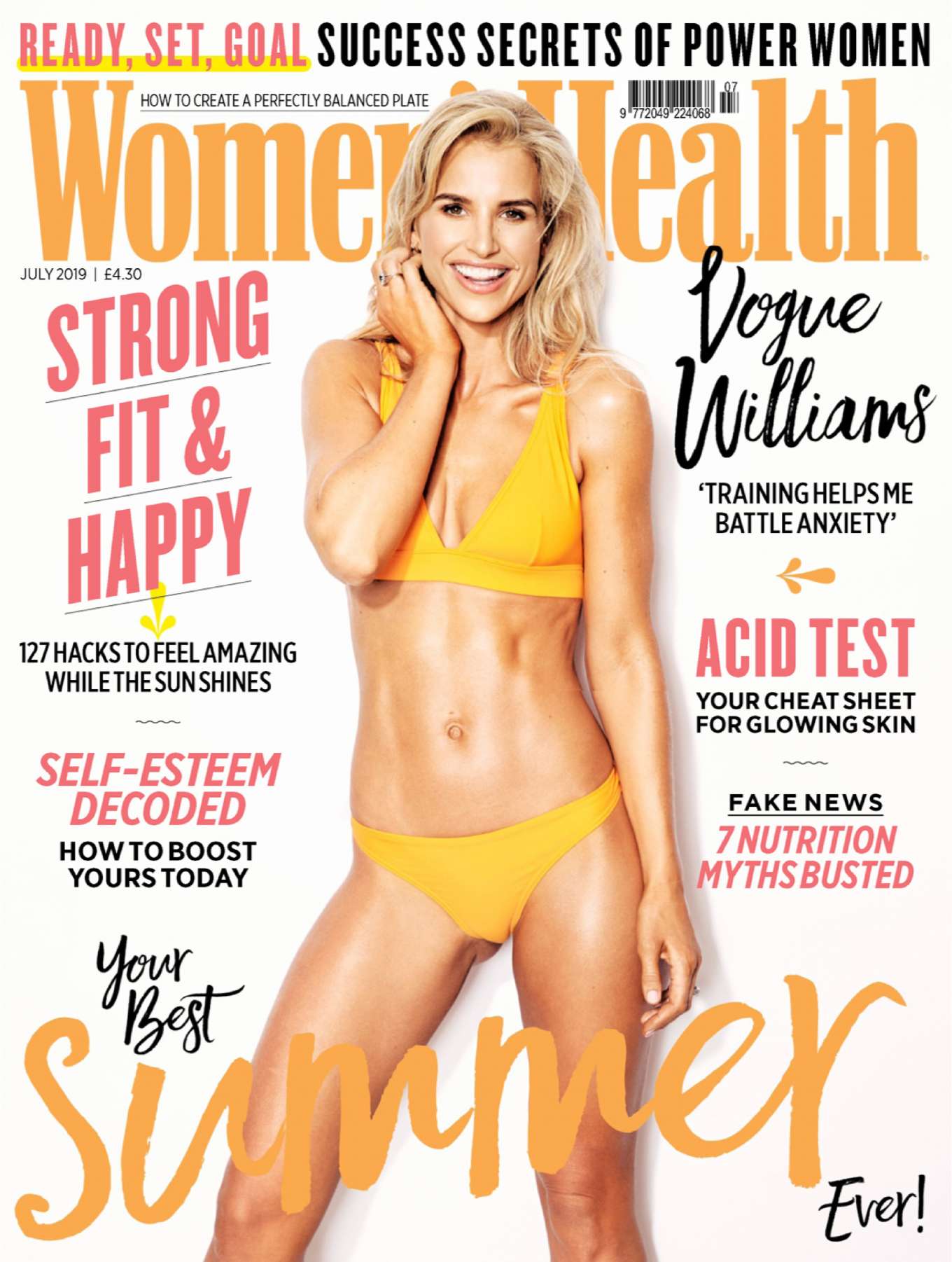Vogue Williams â€“ Womenâ€™s Health UK Magazine (July 2019)