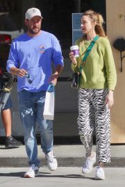 Whitney Port and husband leave Sweet Flower dispensary in Los Angeles