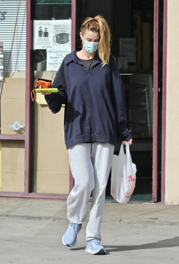Whitney Port - In sweats and makeup-free in Studio City