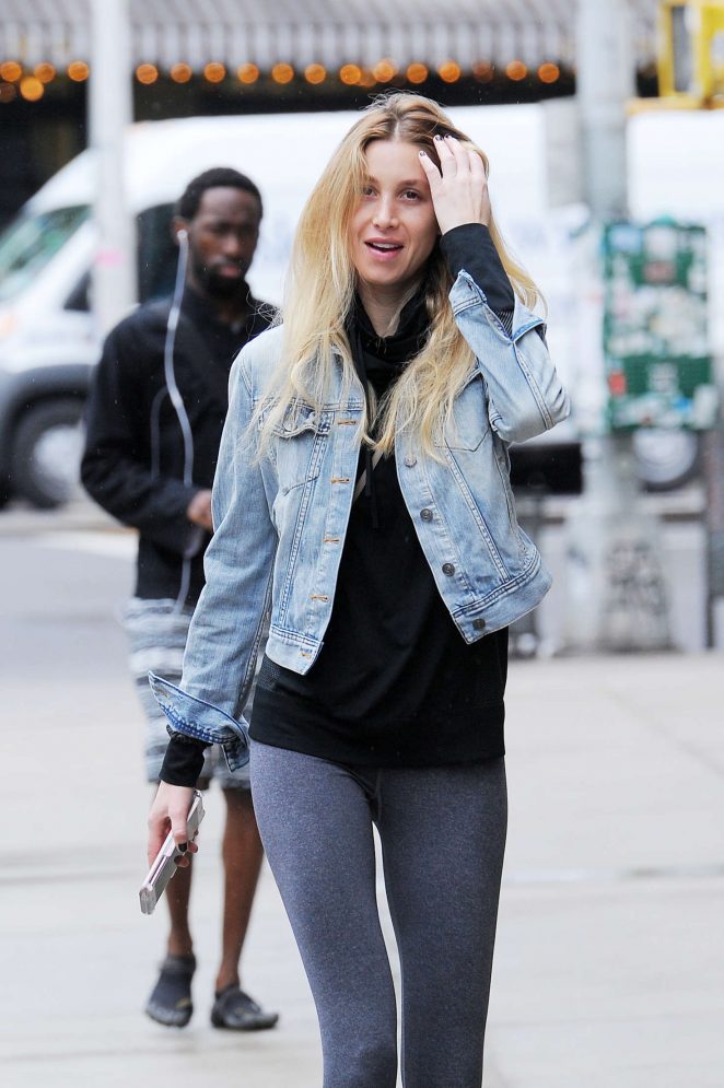 Whitney Port in Tights Out in Manhattan