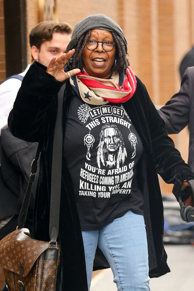 Whoopi Goldberg in Jeans Leaving the View in NY