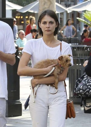 Willa Holland - Out for a walk with her dog in LA