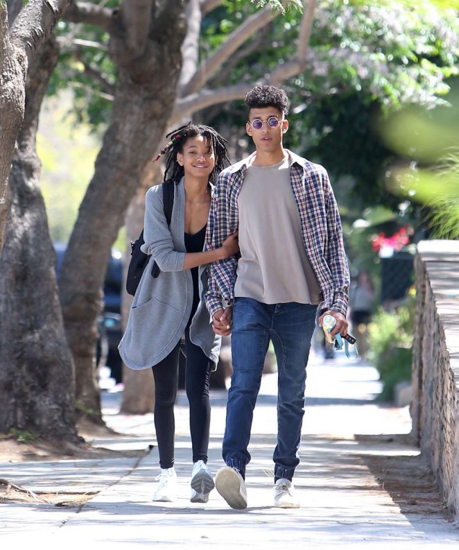 Willow Smith and her boyfriend Tyler Cole out in Los Angeles