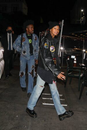 Willow Smith - Arriving at Avril Lavigne's live performance at The Roxy Theatre