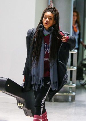 Willow Smith - Arriving at Charles de Gaulle airport in Paris