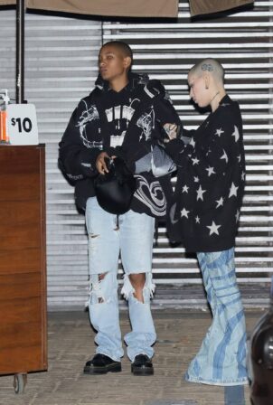 Willow Smith - Exits Nobu after dinner with a friend in Malibu