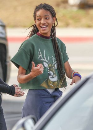 Willow Smith - Hanging with friends in Calabasas