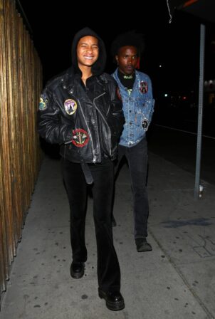Willow Smith - In an all-black ensemble at The Nice Guy in Los Angeles