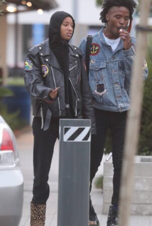 Willow Smith - With De’Wayne seen after lunch in Malibu