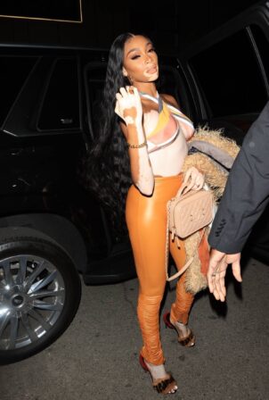 Winnie Harlow - Arrives at Kendall Jenner's 818 tequila launch party in West Hollywood