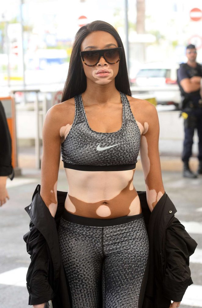 Winnie Harlow Arrives at Nice Airport in Cannes