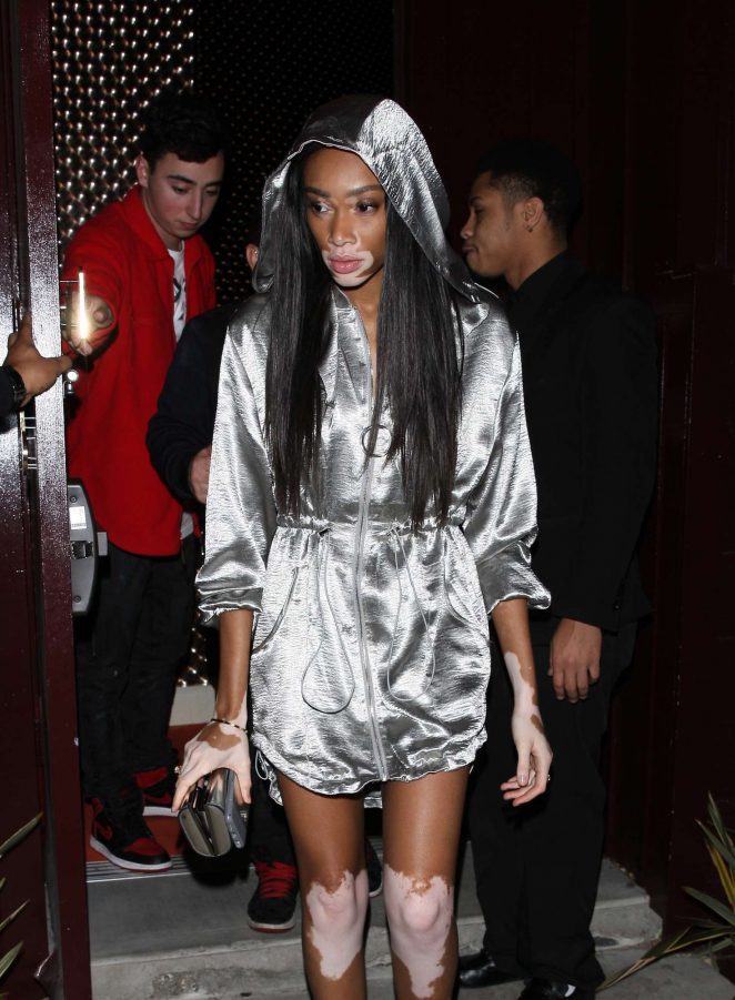 Winnie Harlow at Peppermint club in West Hollywood