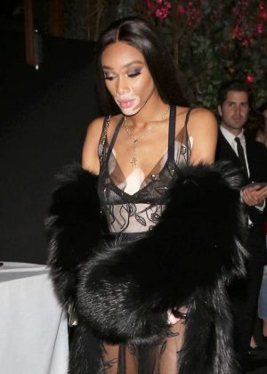 Winnie Harlow - Dior Addict Lacquer Pump Launch Party in West Hollywood