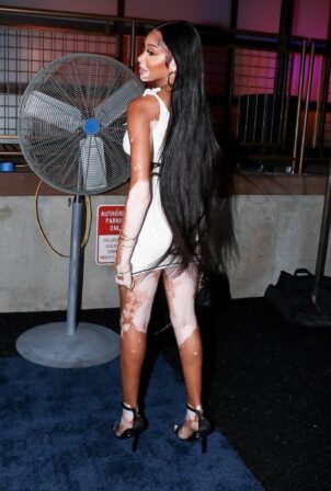 Winnie Harlow - Heads to Fanatic party in Los Angeles