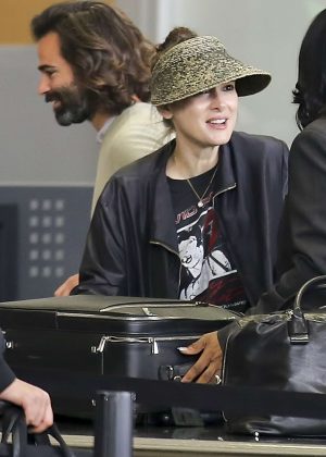 Winona Ryder at LAX airport in Los Angeles