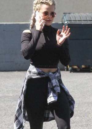 Witney Carson at DWTS Rehersal in Los Angeles