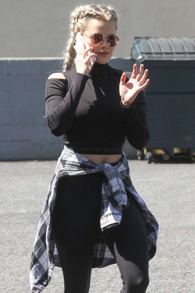 Witney Carson at DWTS Rehersal in Los Angeles