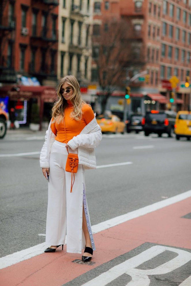 Xenia Overdose out to Fashion Week in New York