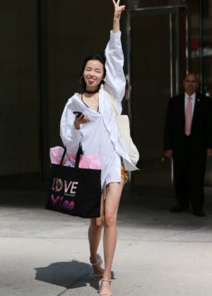 Xiao Wen Ju - Arriving at Victorias Secret Fitting