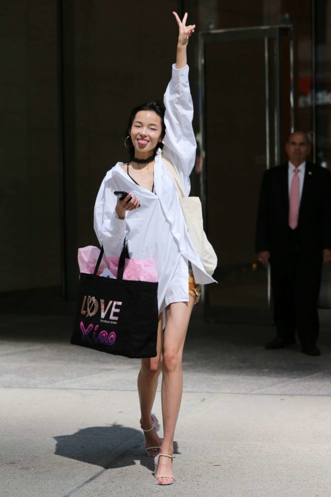 Xiao Wen Ju - Arriving at Victorias Secret Fitting