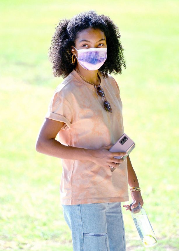 Yara Shahidi - Seen while out and about in Pasadena