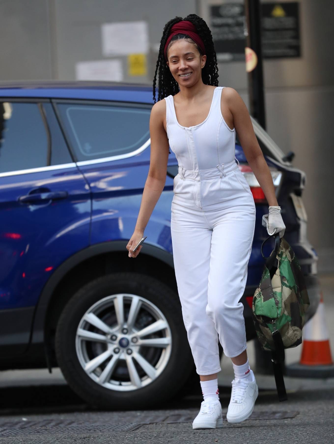 Yasmin Evans â€“ All in white out running errands