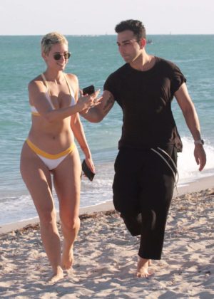 YesJulz in Bikini on the beach in Miami