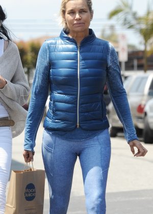 Yolanda Foster in Tights out in Venice Beach