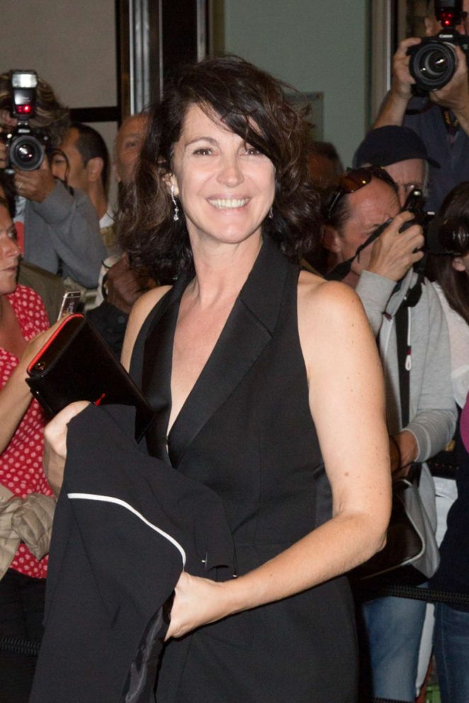 Zabou Breitman - Arriving for the Dior Dinner in Cannes