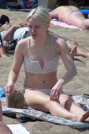 Zara Larsson - In Bikini pictured at Barcelona beach