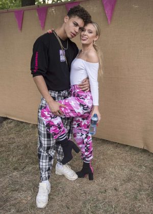 Zara Larsson With her boyfriend at Wireless Festival in London