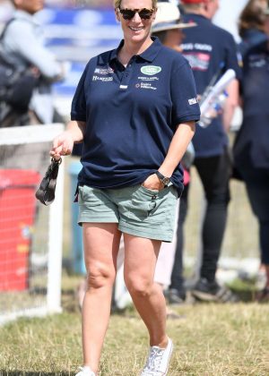 Zara Tindall at Magic Millions Festival of British Eventing in Gloucestershire