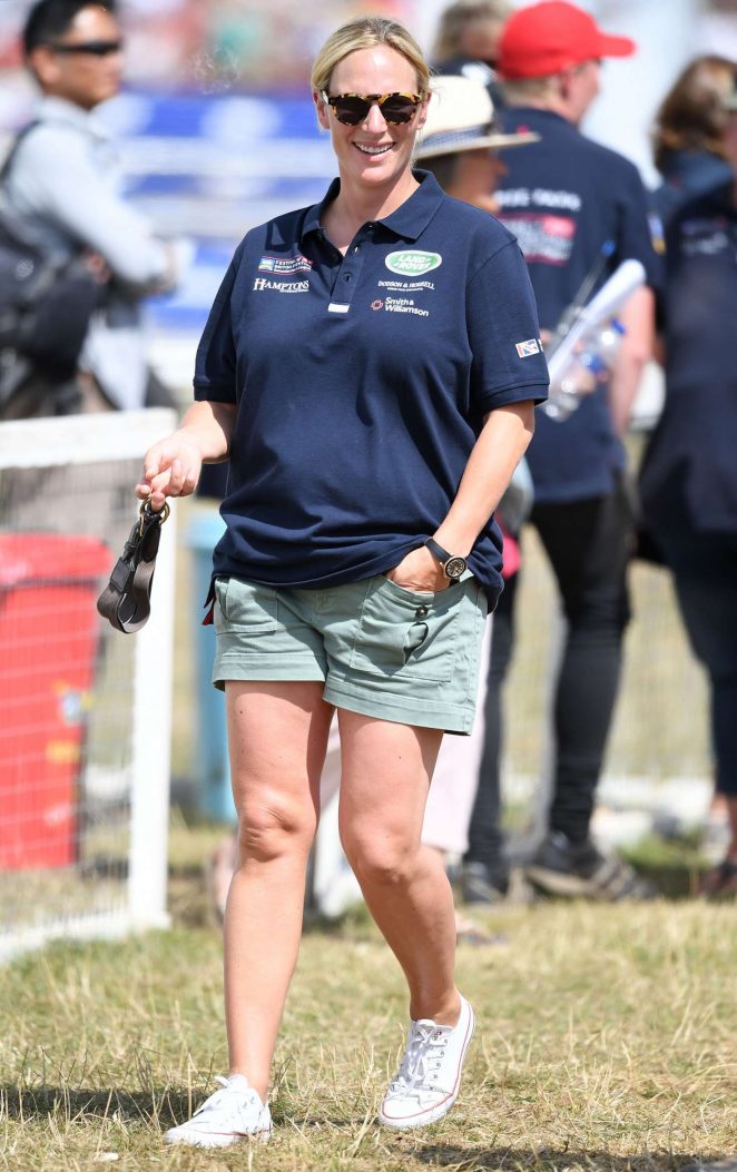 Zara Tindall at Magic Millions Festival of British Eventing in Gloucestershire