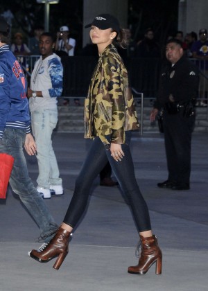 Zendaya – Arrives at Kobe Bryant’s final game with the LA Lakers in Los ...