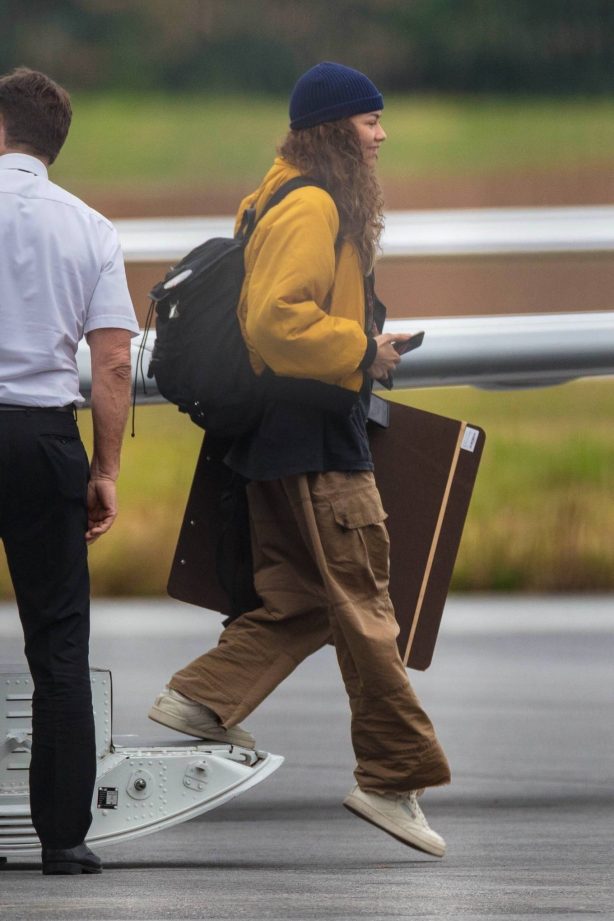 Zendaya arrives in Atlanta