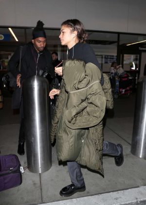 Zendaya - Arriving at LAX Airport in Los Angeles