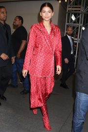 Zendaya in Red Outfit - Out in New York City