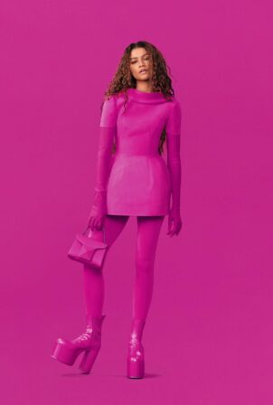 Zendaya - Valentino's PP Pink Campaign Fall 2022