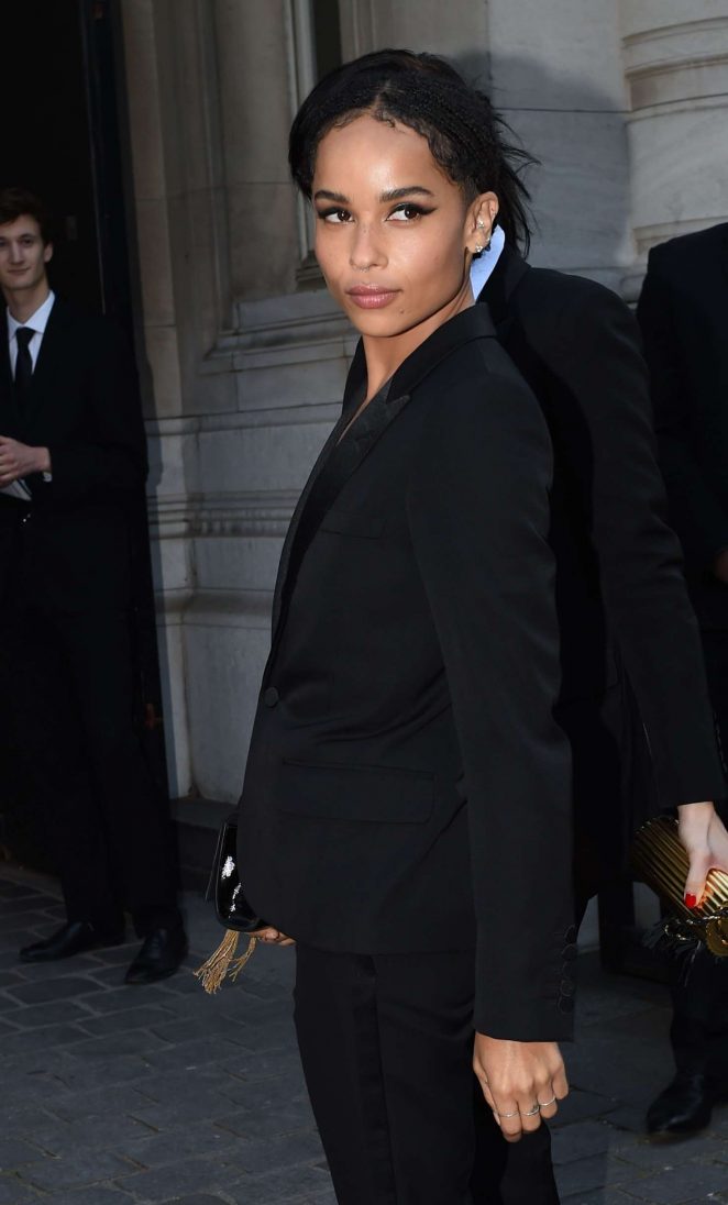 Zoe Kravitz - Arrives at the Vogue Party in Paris