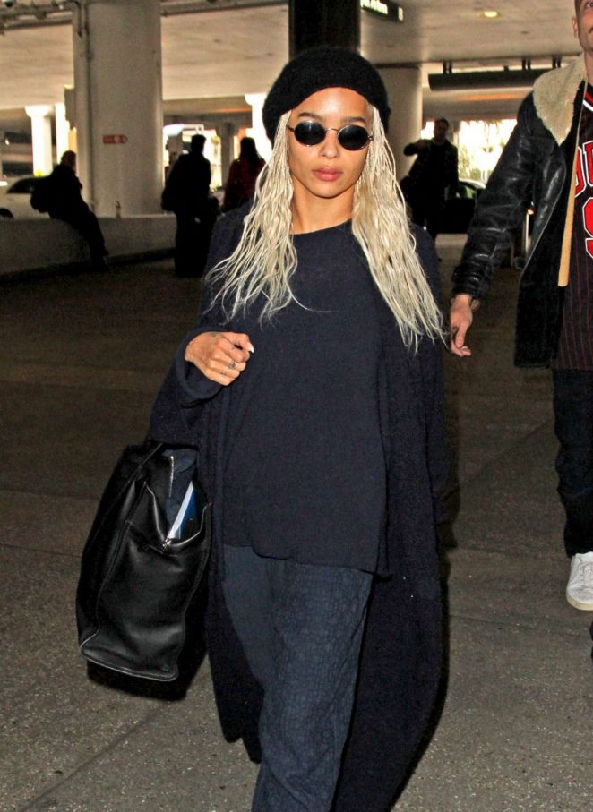 Zoe Kravitz at LAX Airport in Los Angeles