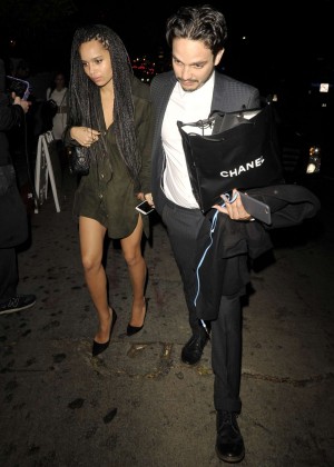 Zoe Kravitz Night Out - Chateau Marmont in West Hollywood