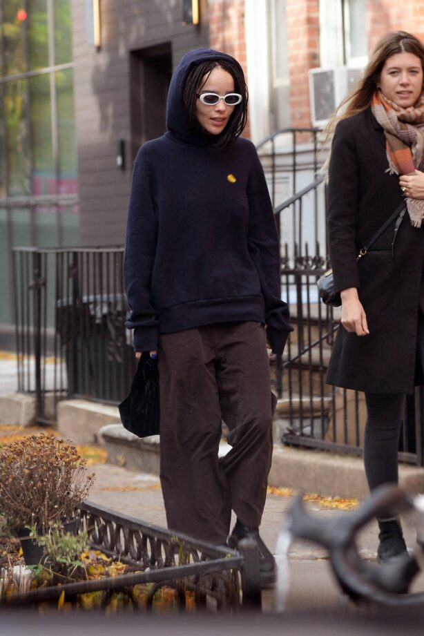 Zoe Kravitz - Out to get coffee in Brooklyn